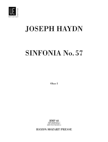 Sinfonie D-Dur Nr.57 Hob.I:57 fr Orchester Harmonie