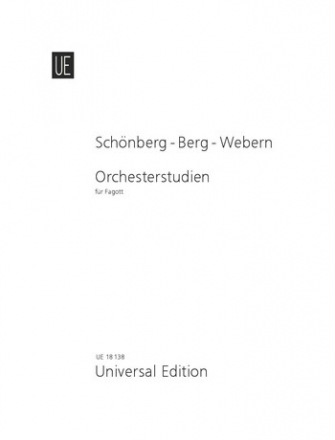 Berg, Alban / Schnberg, Arnold / Webern, Anton Orchesterstudien: Sc fr Fagott