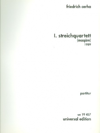 Streichquartett (Maqam) Nr.1 fr Streichquartett Partitur