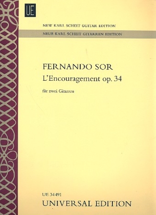 L'Encouragement op.34 fr 2 Gitarren Partitur und Stimmen