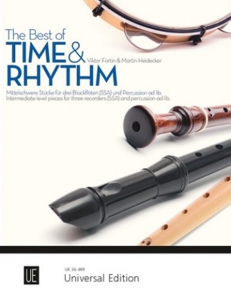 The Best of Time and Rhythm fr 3 Blockflten (SSA) (Percussion ad lib) Spielpartitur