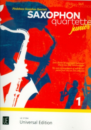 Saxophonquarttette junior Band 1 fr 4 Saxophone (AATBar) Partitur und Stimmen