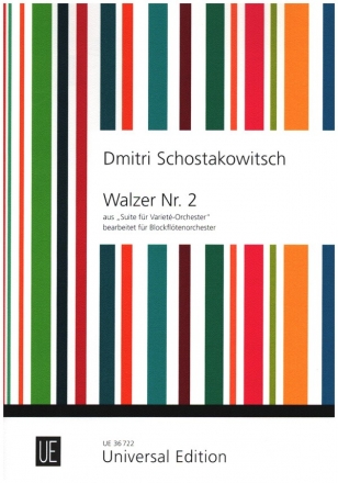 Walzer Nr.2 fr Blockfltenorchester Partitur