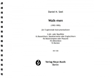 Walk-men (+CD) fr 5 agierende Instrumentalisten Partitur