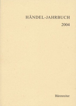 Hndel-Jahrbuch 2004 Jahrgang 50  Buch