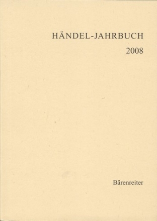 Hndel-Jahrbuch 2008 Jahrgang 54