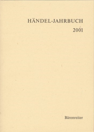 Hndel-Jahrbuch 2001 Jahrgang 47