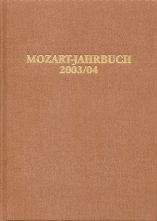 : Mozart-Jahrbuch 2003/04  Buch