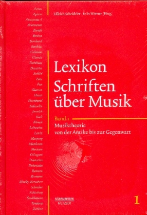 Lexikon Schriften ber Musik Band 1 Musiktheorie von der Antike bis zur Gegenwart