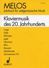 MELOS Jahrbuch fr zeitgenssische Musik. Klaviermusik des 20. Jahrhunderts