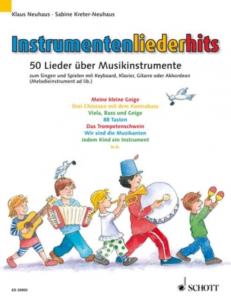 Instrumentenliederhits fr Gesang mit Klavier, Akkordeon, Keyboard oder Gitarre (Melodie-Inst Liederheft