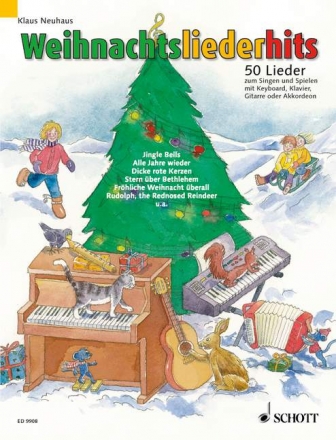 Weihnachtsliederhits fr Gesang und Klavier, Keyboard, Akkordeon oder Gitarre (1 Melodie-In Liederheft