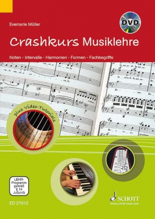 Crashkurs Musiklehre (+DVD) Noten - Intervalle - Harmonien - Formen - Fachbegriffe