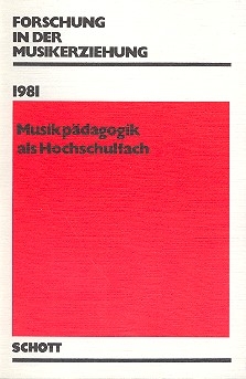 Forschung in der Musikerziehung Jahrbuch 1981