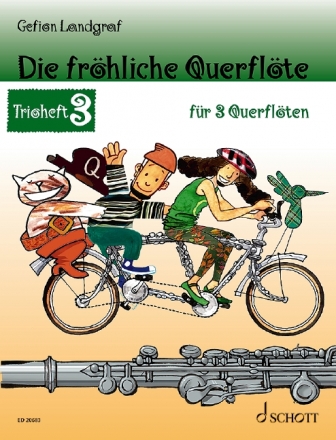 Die frhliche Querflte Band 3 - Trioheft fr 3 Flten Spielpartitur