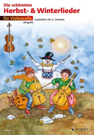 Die schnsten Herbst- und Winterlieder fr 1-2 Violoncelli Spielpartitur