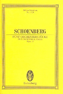 5 Orchesterstcke op.16 in der Originalfassung fr Orchester Studienpartitur