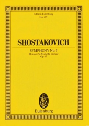 Sinfonie d-Moll Nr.5 op.47 fr Orchester Studienpartitur