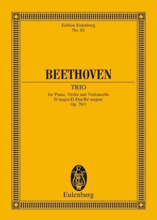 Klaviertrio D-Dur op.70,1 fr Klaviertrio Studienpartitur