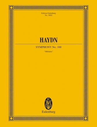 Haydn, Joseph Sinfonie Nr. 100 G-Dur, Militaire Hob. I: 100 fr Orchester Dirigierpartitur