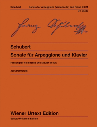 Sonate fr Arpeggione und Klavier D821 fr Violoncello und Klavier