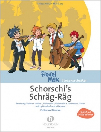 Schorschi's Schrg Rag fr Streichorchester und Klavier Partitur und Stimmen (1-1-1-1-1)