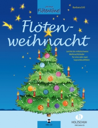 Fltenweihnacht (+CD) fr 1-2 Sopranblockflten (mit Text) Spielpartitur