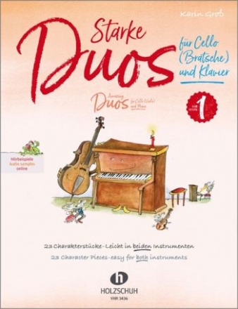 Starke Duos (+Online Audio) fr Violoncello (Viola) und Klavier