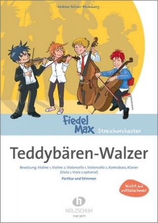 Teddybren-Walzer fr Streichorchester und Klavier Partitur und Stimmen (Kopiervorlagen)