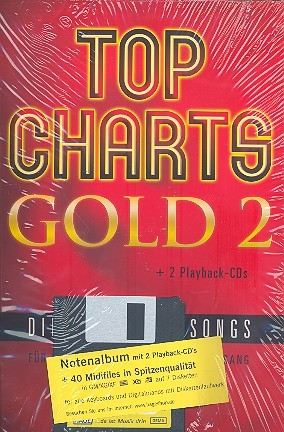 Top Charts Gold Band 2 (+ 2 CD's + Midifiles): fr Klavier, Keyboard, Gitarre und Gesang