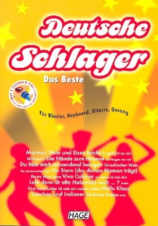 Deutsche Schlager (+2CDs): Das Beste fr Klavier, Keyboard, Gitarre und Gesang