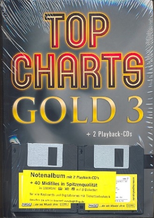 Top Charts Gold Band 3 (+ 2 CD's +Midifiles): Songbook Klavier/Keyboard/Gesang/Gitarre