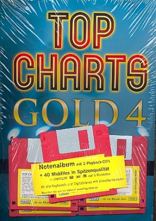 Top Charts Gold Band 4 (+ 2 CD's + Midifiles): Songbook Klavier/Keyboard/Gesang/Gitarre