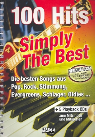 Simply the Best - 100 Hits (+5 CD's) songbook Melodie/Texte/Akkorde 