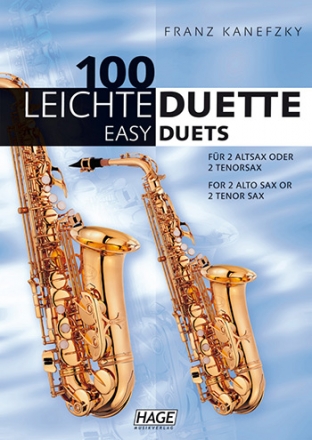 100 leichte Duette fr 2 Altsaxophone Spielpartitur