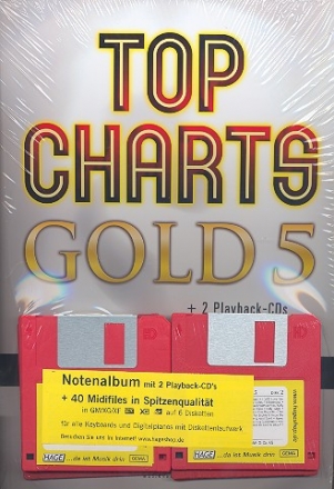 Top Charts Gold Band 5 (+2 CD's +Midifiles) Songbook Klavier/Keyboard/Gesang/Gitarre