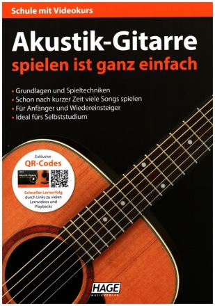 Akustik-Gitarre spielen ist ganz einfach (+QR-Codes)