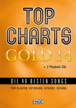 Top Charts Gold Band 14 (+2 CD's) Songbook Klavier/Keyboard/Gesang/Gitarre