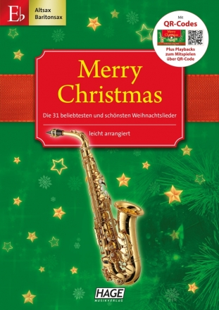 Merry Christmas (+QR-Codes) fr Altsaxophon (Baritonsaxophon, Es-Klarinette)