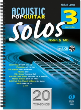 Acoustic Pop Guitar - Solos Band 3 (+Online Audio)  fr Gitarre/Tabulatur