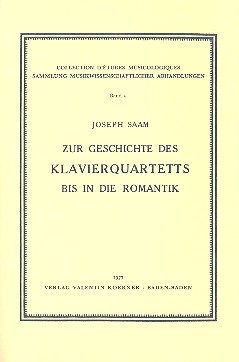 Zur Geschichte des Klavierquartetts bis in die Romantik