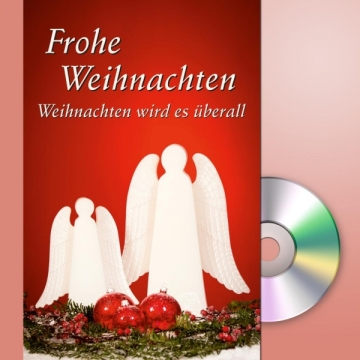 Frohe Weihnachten  Karte mit Mini-CD