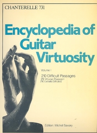 Encyclopedia of Guitar Virtuosity vol.1 for guitar 210 difficult passages