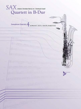 Bach, Johann Christian, Quartett in B-Dur fr 4 Saxophone (SATBar) Partitur und Stimmen