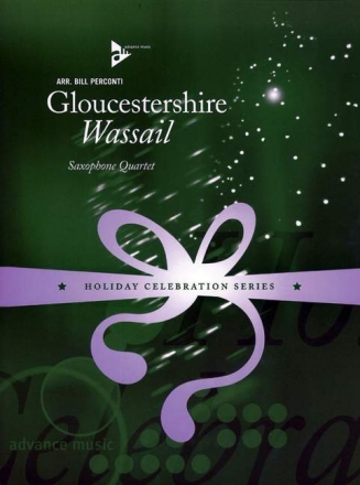 Gloucestershire Wassail fr 4 Saxophone (SATBar) Partitur und Stimmen