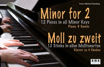 Moll zu zweit (+QR-Code) fr Klavier zu 4 Hnden (dt/en)