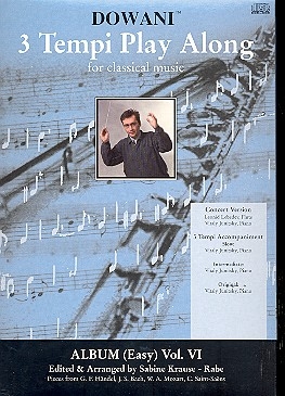 3 Tempi Playalong CD Album 6 (easy/intermediate) Flte und Klavier Original und Klavierbegleitung in 3 Tempi