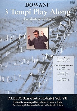 3 Tempi playalong CD Album 7 (easy/intermediate) fr Flte und Klavier