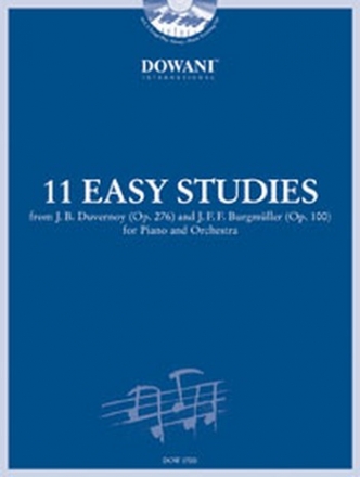 11 easy Studies (+2 CD's) for piano and orchestra for 2 pianos