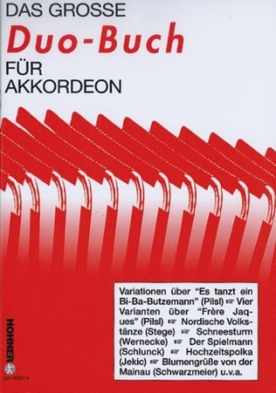 Das groe Duo-Buch Band 1 fr Akkordeon